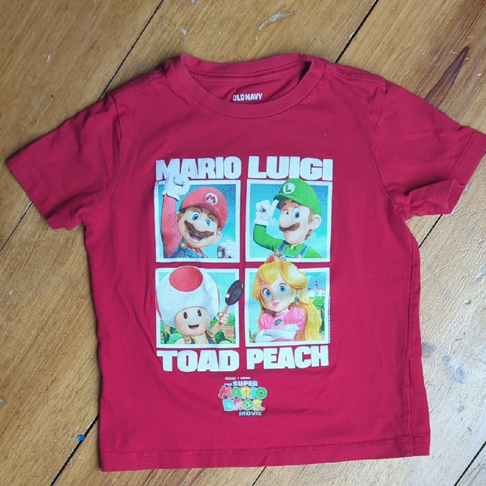 Red Mario and Luigi Graphic T-Shirt
